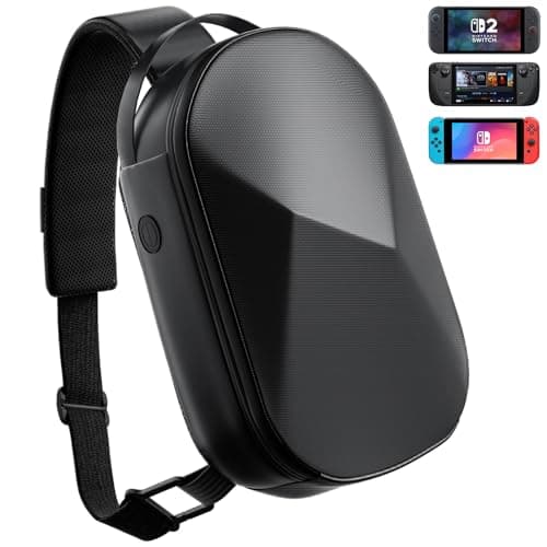 annapro Carrying Case for Switch 2 (2025)/Switch/ROG Xbox Ally X/Steam Deck OLED/Playstation Portal, Protective Hard Shell Travel Case for AC Adapter, Docking Station, Console and Game Accessories