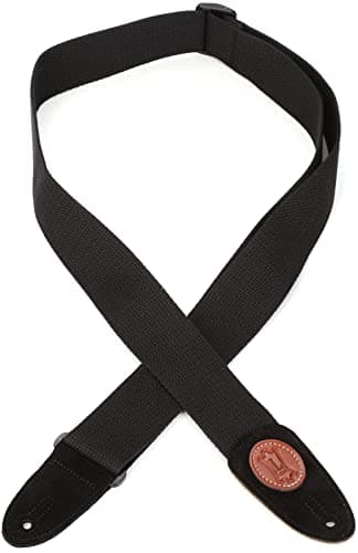 Levy's Leathers X-long 2 Cotton Guitar Strap, Black