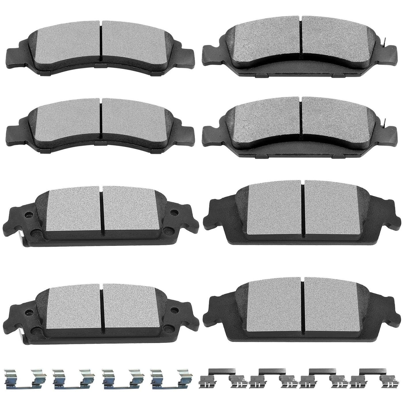 Ceramic Brake Pads KitsSCITOO 8pcs Brakes Pads Set fit for Cadillac EscaladeEscalade ESVfor Chevy Silverado 1500SuburbanTahoefor GMC Sierra 1500Sierra 1500 LimitedYukonYukon XL