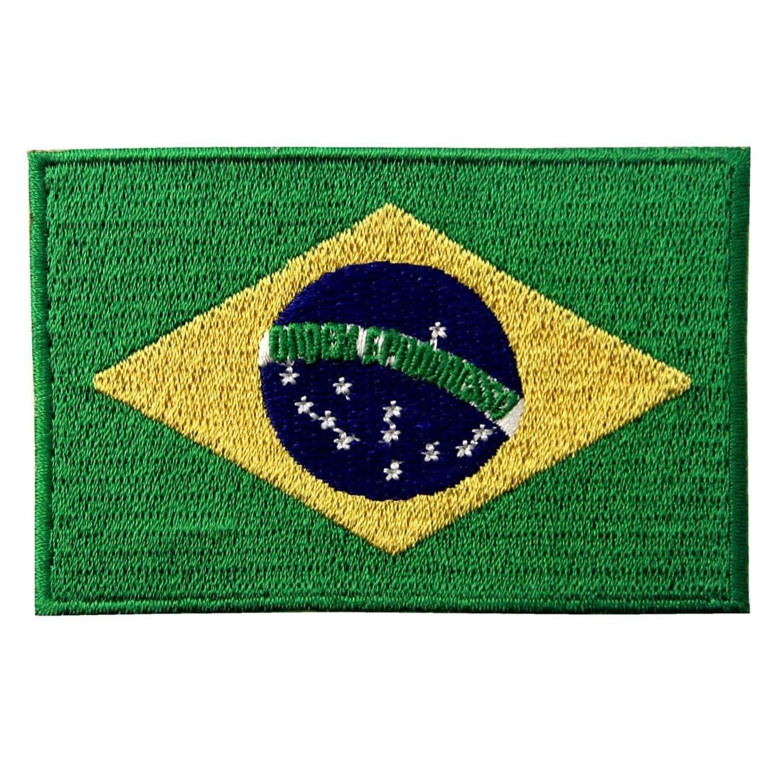 Brazil National Flag Embroidered Brazilian Brasil State Emblem Iron On Sew On Patch