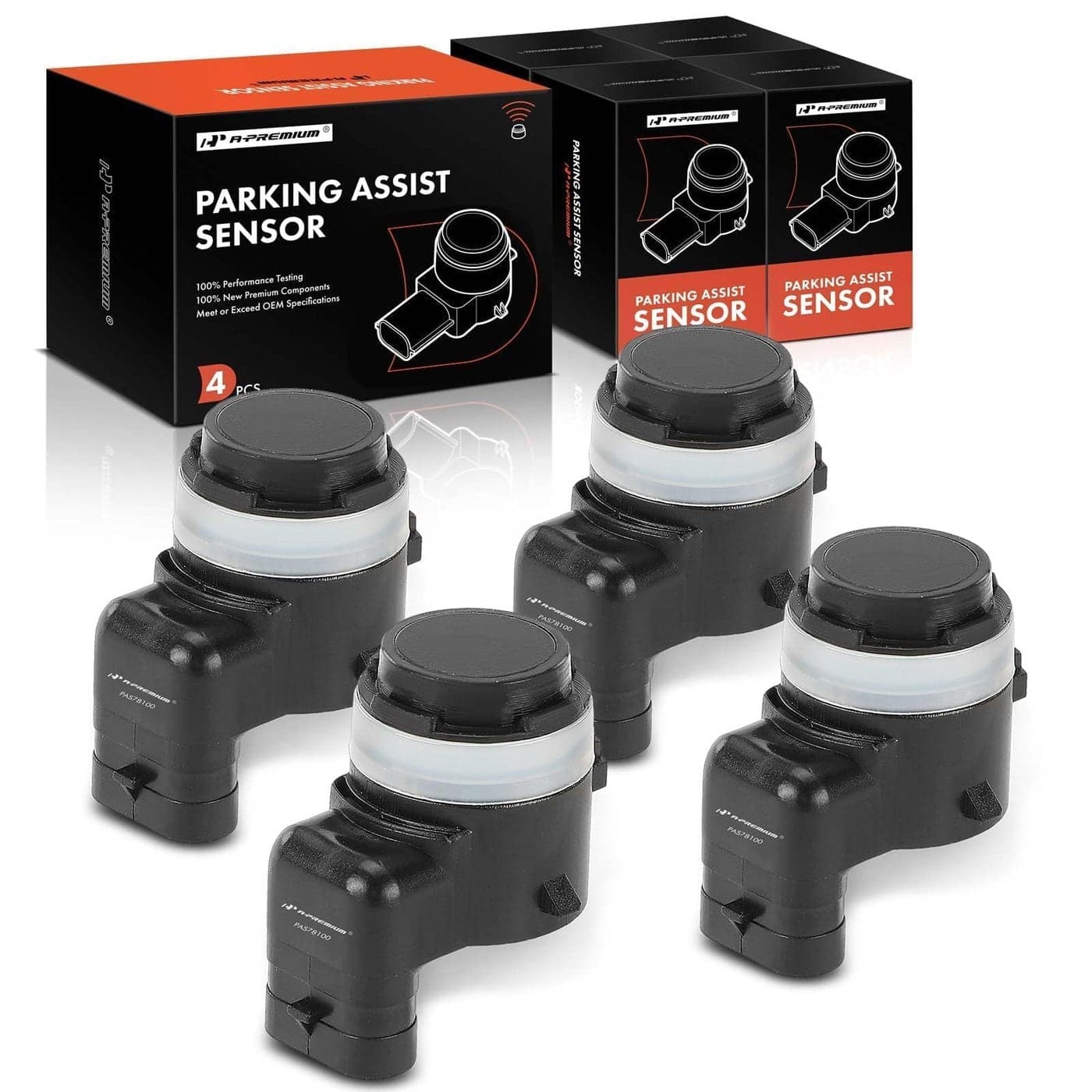 APremium 4PC Reverse Backup Parking Assist Sensor Compatible with Select Ram Jeep Dodge Models 150025003500 20192023 Wrangler 20182023 Gladiator 20202023 Durango 2023