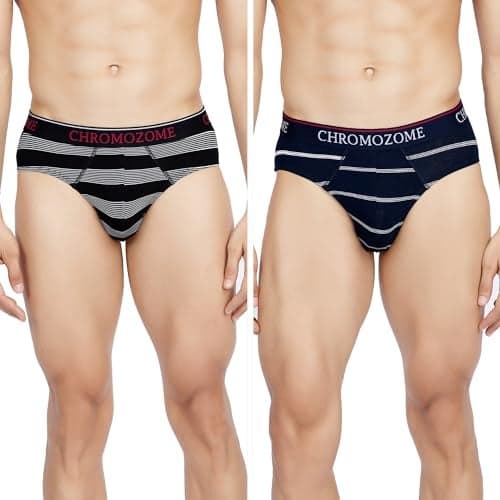 Chromozome Men Brief CZ 306 (Pack of 2) S Multi 8