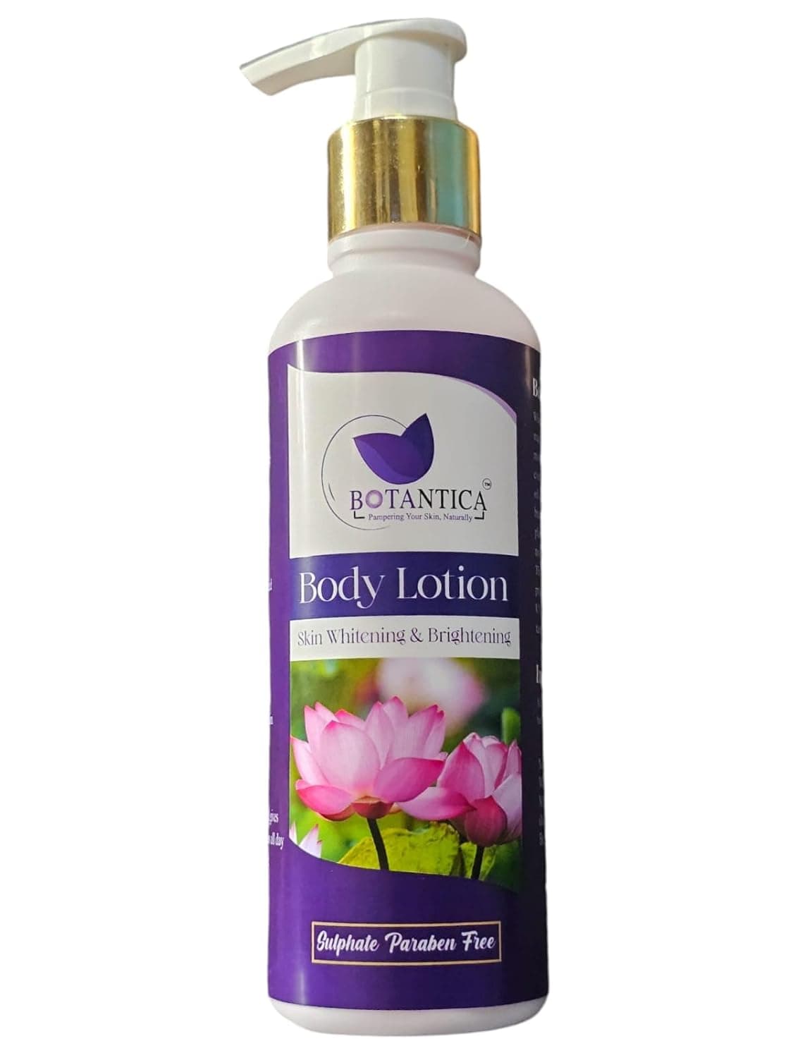 Lotus Extract Skin Whitening Brightening Body Lotion 200ml Hydrating Lightweight Formula for Radiant Skin Natural Glow Enhancer Suitable for All Skin Types