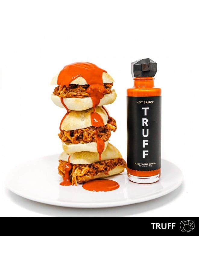 TRUFF Original Black Truffle Hot Sauce, Gourmet Hot Sauce with Ripe Chili Peppers, Black Truffle Oil, Organic Agave Nectar, Unique Flavor Experience in a Bottle, 6 oz.