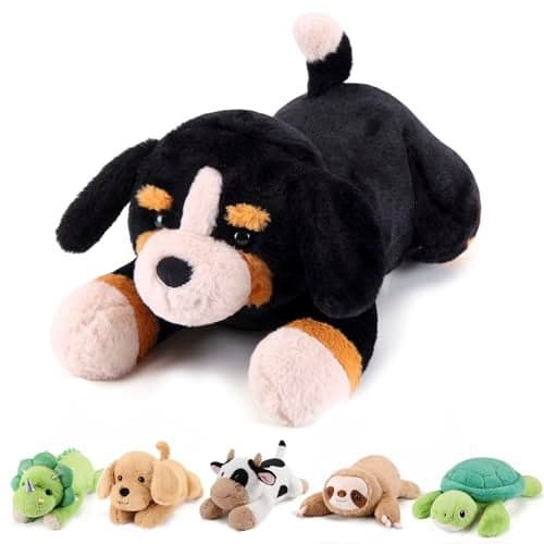 gnomantic Bernese Mountain Dog Weighted Stuffed Animals 22 Inch 45 Pounds Weighted Plushies Dog Stuffed Animal Big Plush Pillow Cute Plush Toy Gifts for Kids Adults 22 45 lbs