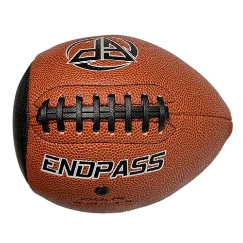 ENDPASS Pass and Catch Pass Back Football Training Practice Equipment for Youth Ball Handling Shooting Skill Improving Supplies Brown Size 9