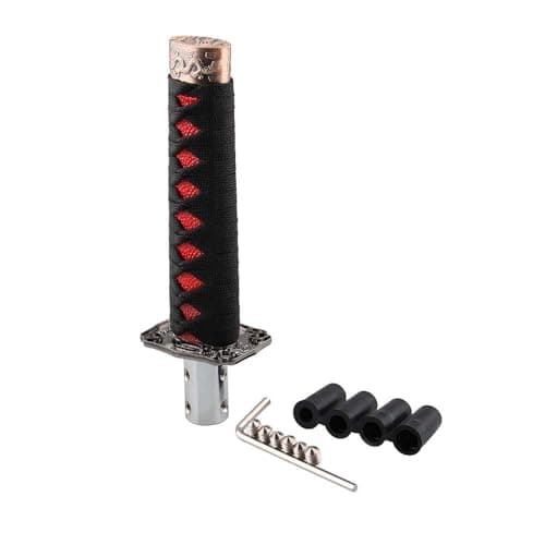 LPFIDI Katana Shift Knob Samurai Sword Gear Shifter with 4 Adapters Compatible for Most Cars