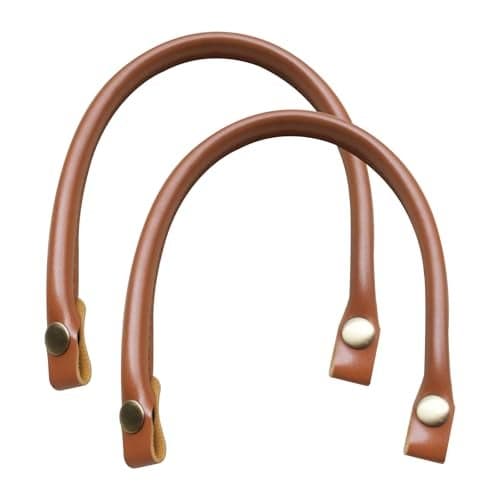 Semetall Replacement Straps for Handbags 2 Pcs 05 Wide 157 PU Leather Handbag Handles Brown Replacement Purse StrapLeather Handles for Bags