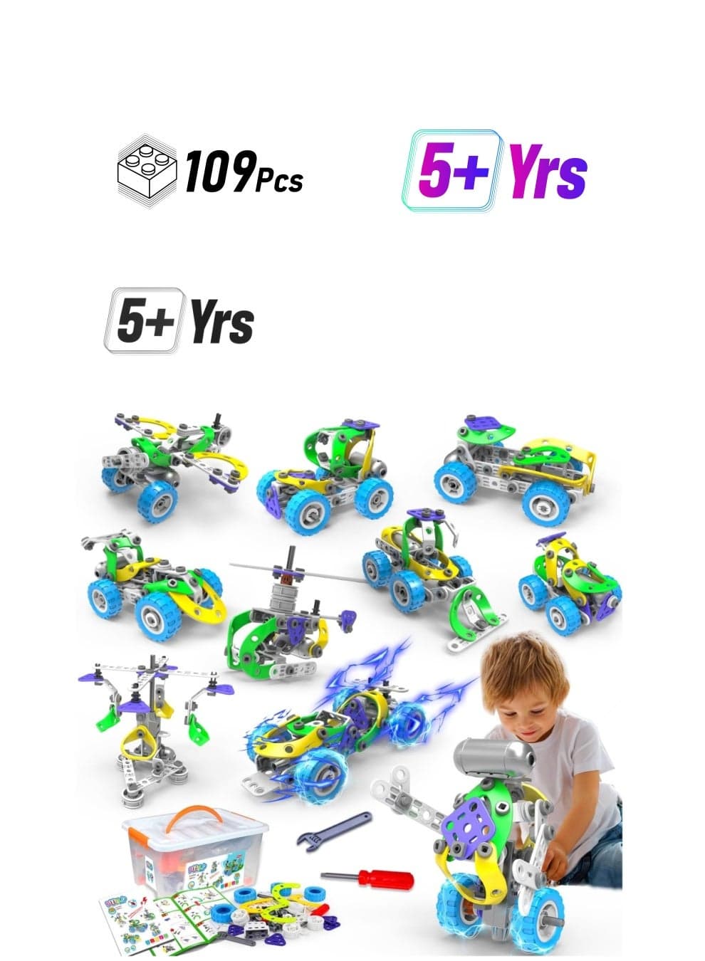 Soft Building Blocks STEM Toys, Toys for 5 6 7 8 9 10+ Years Old Boys Birthday Gifts Educational Autistic Toy Building Set, STEM Projects for Kids Ages 5 to 12 Creative Learning Games