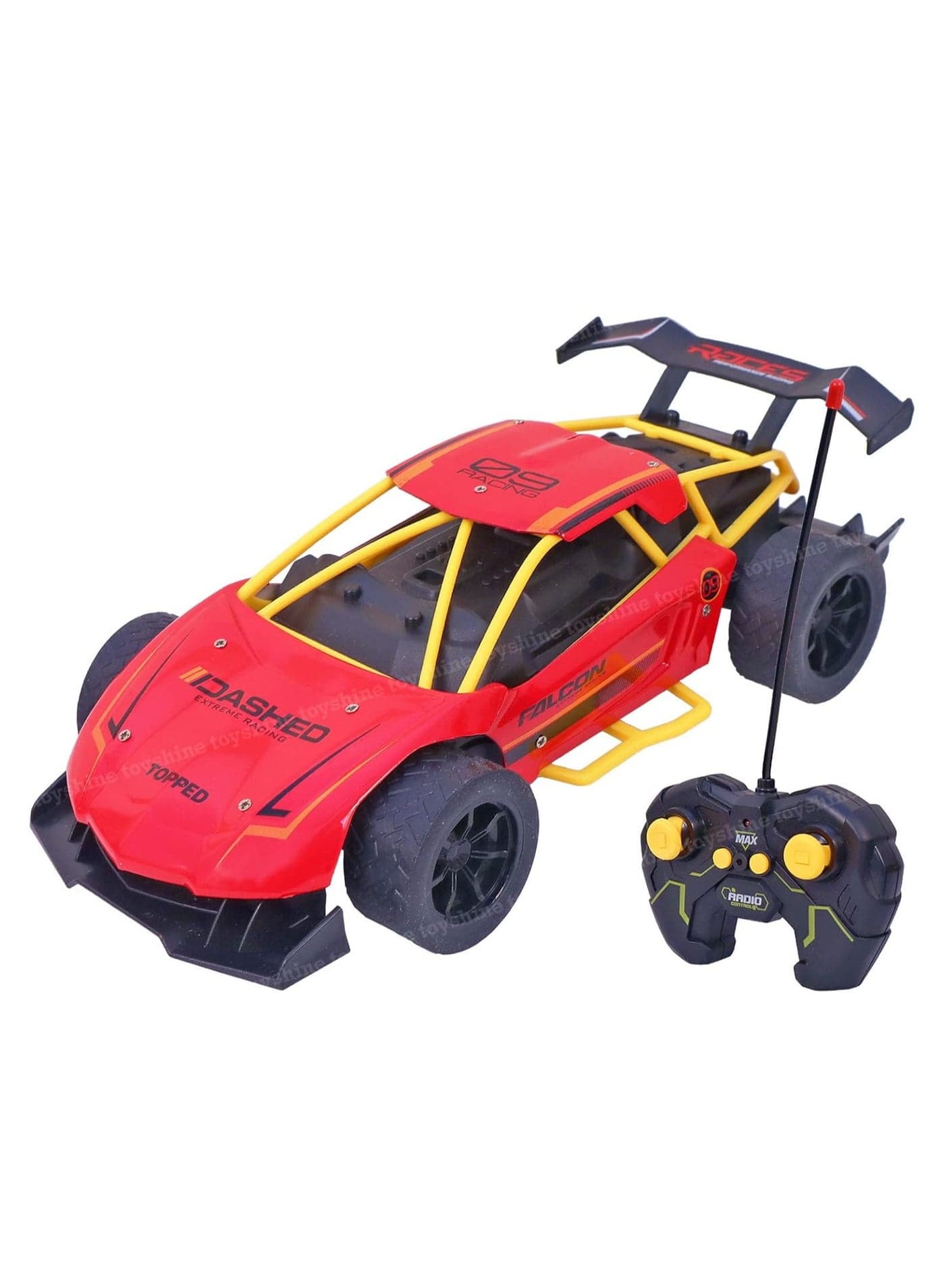 1:16 Scale High-Speed RC Car for Boys – 2.4GHz Alloy Rechargeable Remote Control Electric Racing Car – Durable Off-Road Vehicle with LED Lights, Shock Absorbers & Fast Speed – Perfect Gift Toy for Kids