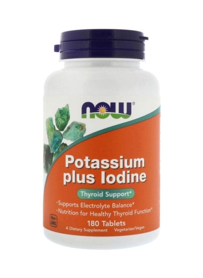 Potassium Plus Iodine Dietary Supplement- 180 Tablets