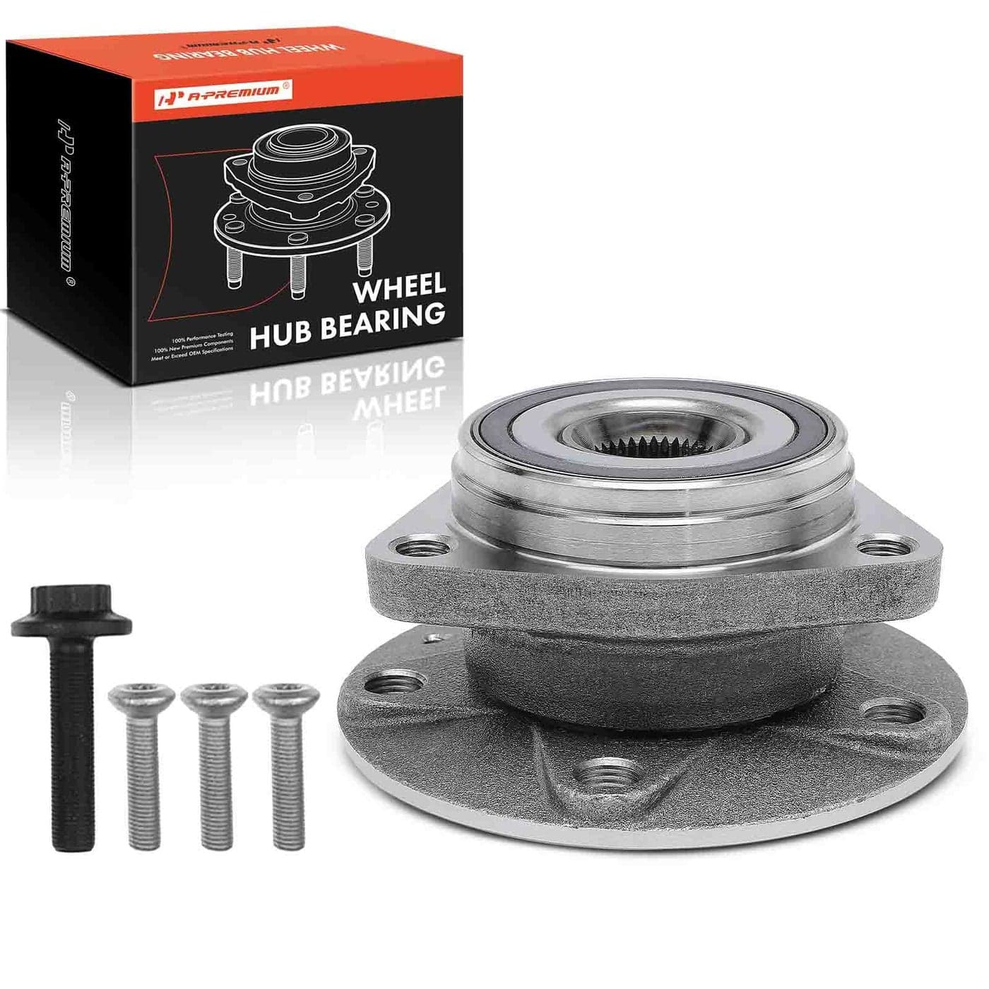 APremium Wheel Bearing and Hub Assembly Compatible with Volkswagen Audi 20152023 Jetta Golf Golf Alltrack Golf SportWagen GTI Arteon A3 A3 Quattro S3