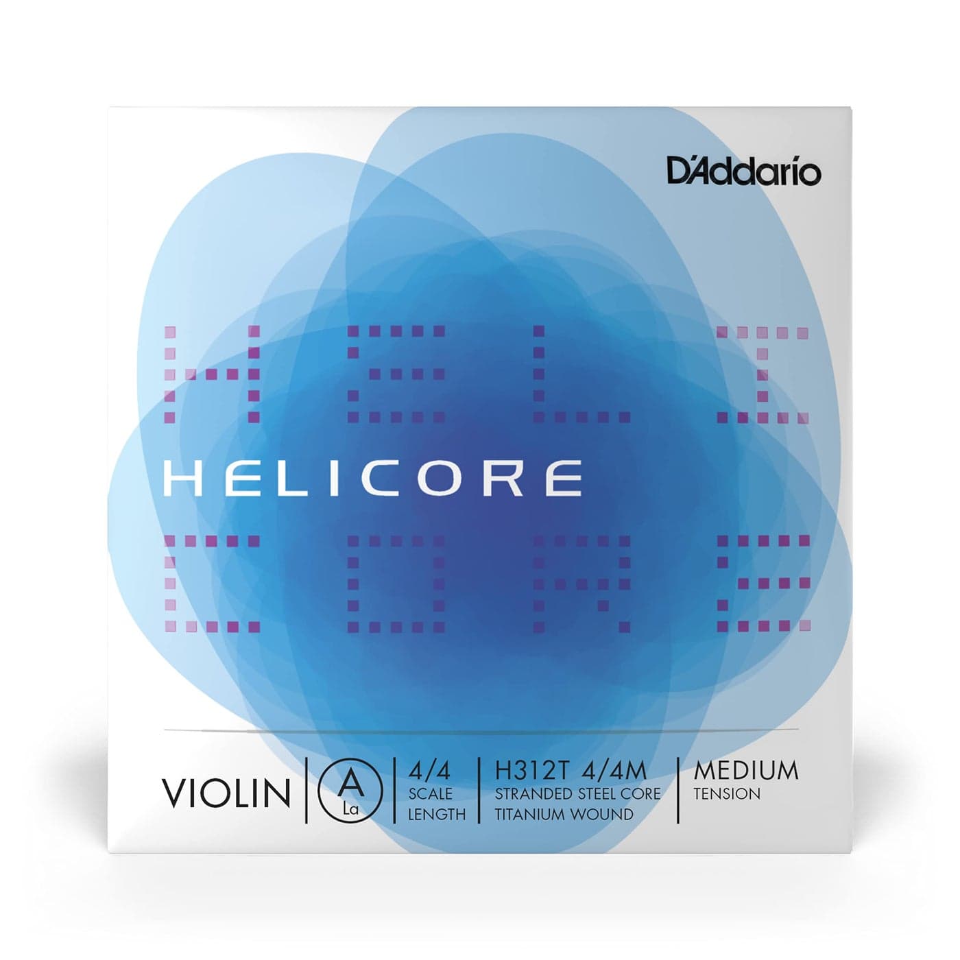 D'Addario Orchestral - Helicore 4/4 Size Violin String - Titanium Wound A String - H312T 4/4M - A String Only - Medium Tension