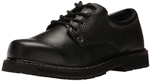 Dr. Scholl's Shoes Men's Harrington II Slip Resistant Work Oxford,Black Leather,9