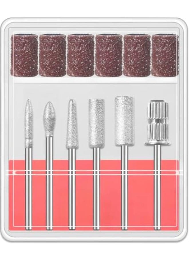 6 Pcs Nail Drill Bits Set332 Professional Nail Bits for Manicure Pedicure