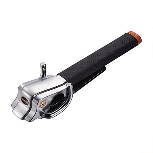 Blueshyhall Vehicle Steering Wheel Lock, Anti Theft Locking Devices Heavy Duty Security Lock for Auto Car Truck SUV Van Camper, Black