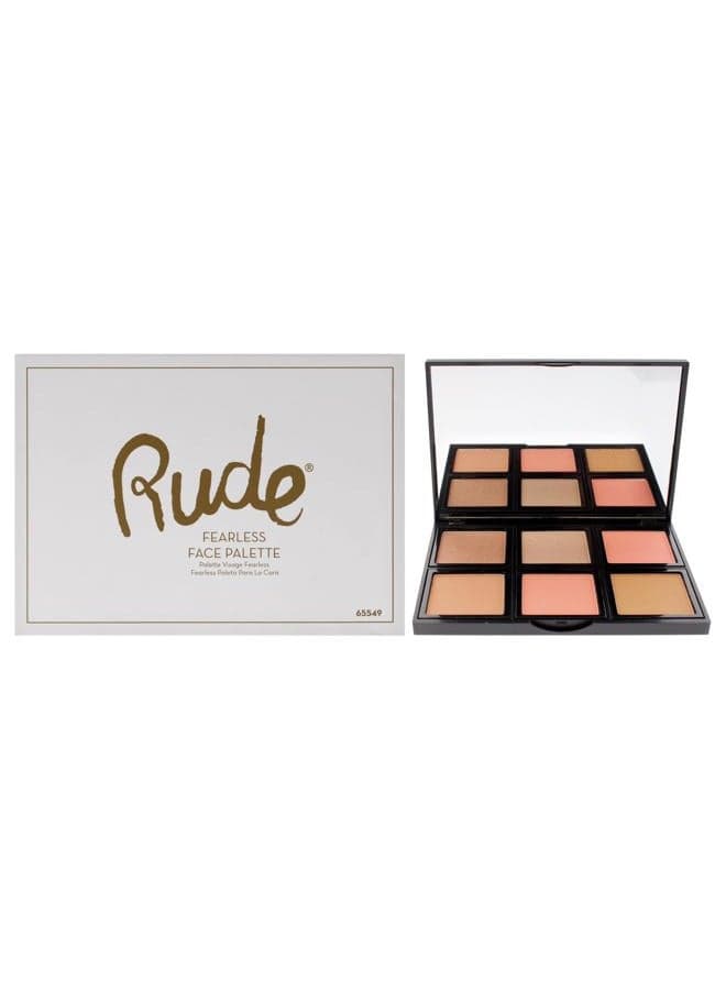 Face Palette - Fearless by Rude Cosmetics for Women - 0.634 oz Makeup