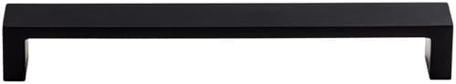 Top Knobs TK252BLK Sanctuary II Collection 7 Modern Metro Pull Flat Black