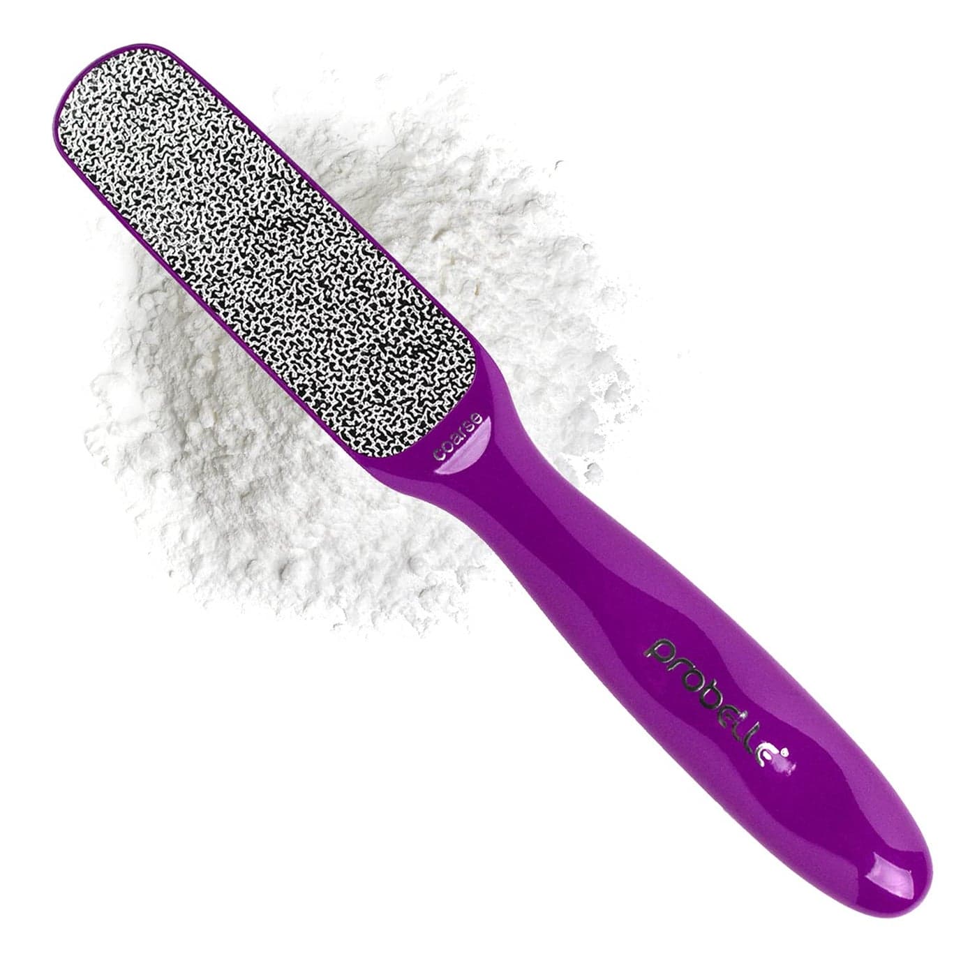 Probelle Double Sided Multidirectional Nickel Foot File Callus Remover Immediately Reduces calluses and Corns to Powder for Instant Results Safe Tool Purple