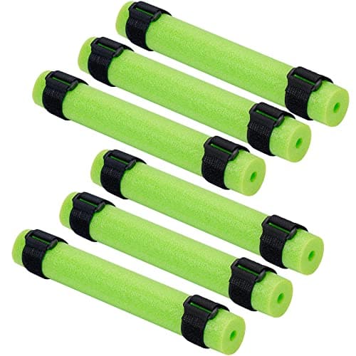 Shitailu 6PCS Fishing Rod Float Floating Rod Butt Cushion Fishing Float Tube Accessories Kayak Fishing Rod Floater for Prevent the Narrow Rod Goes OverboardInclude 12PCS Fastening Straps