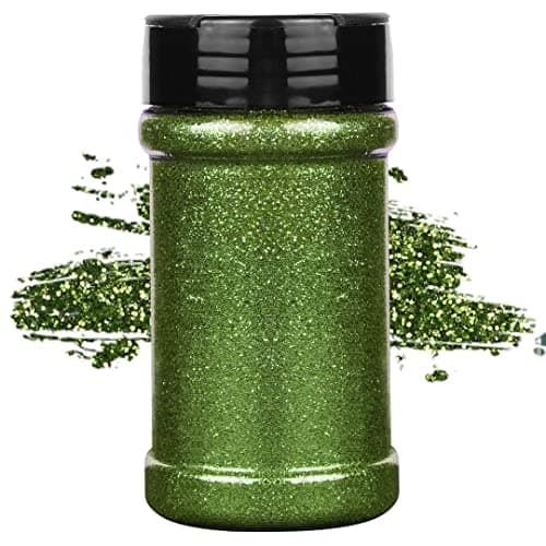 TORC Lime Green Fine Glitter 4 oz Glitter Powder for Tumblers Resin Crafts Slime Cosmetic Nail Painting St Patricks Day Decor