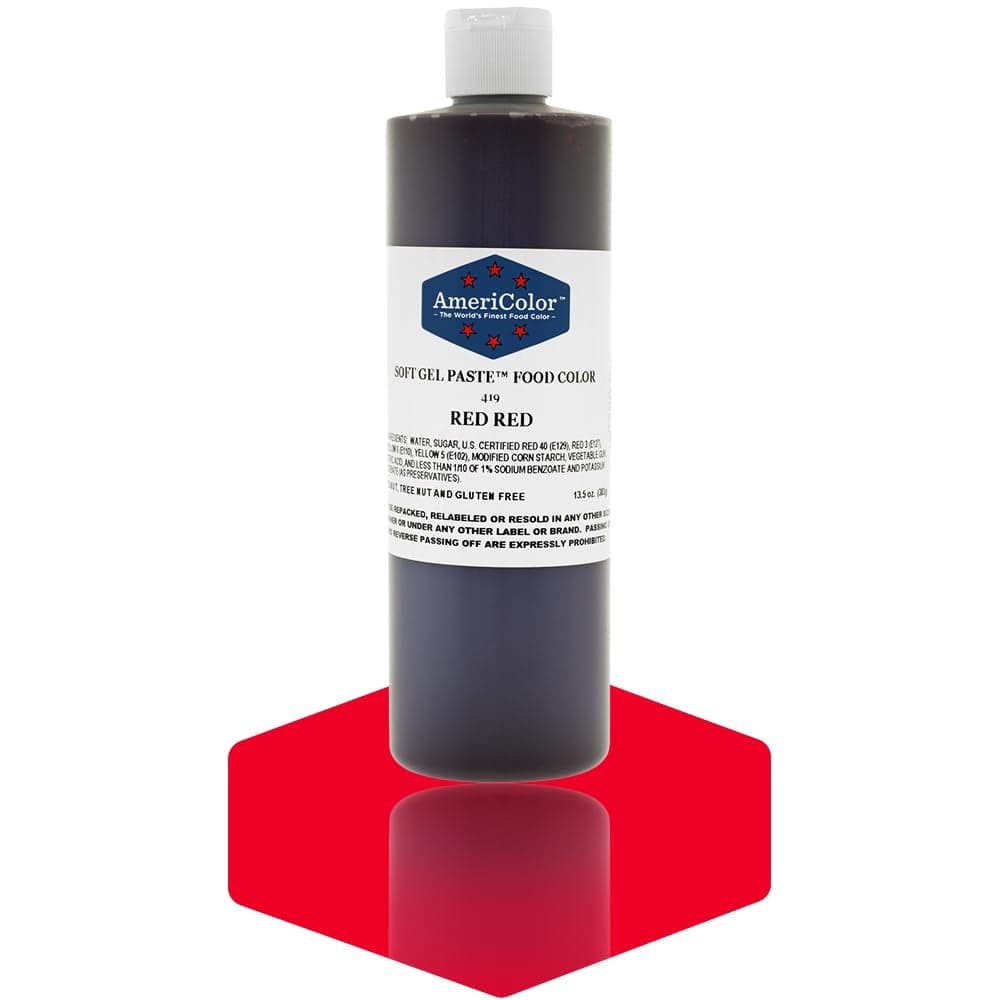 AmeriColor Red Red Soft Gel Paste Food Color 135 oz