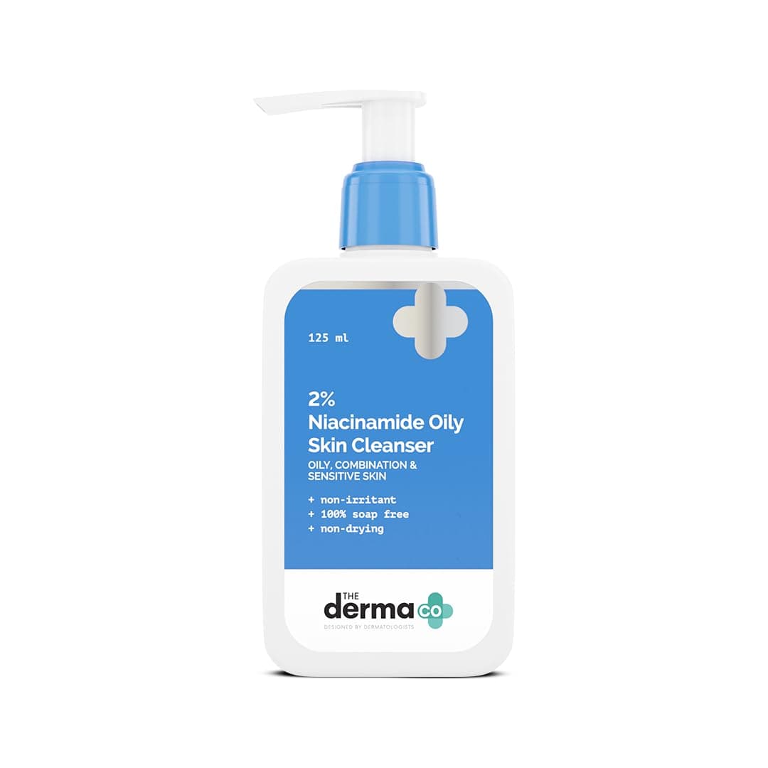 2% Niacinamide Oily Skin Cleanser for Sensitive, Oily & Combination Skin | Gently Cleanses Makeup, Dirt & Oil | Non-Drying & Soap-Free | 4.23 Fl Oz/125ml