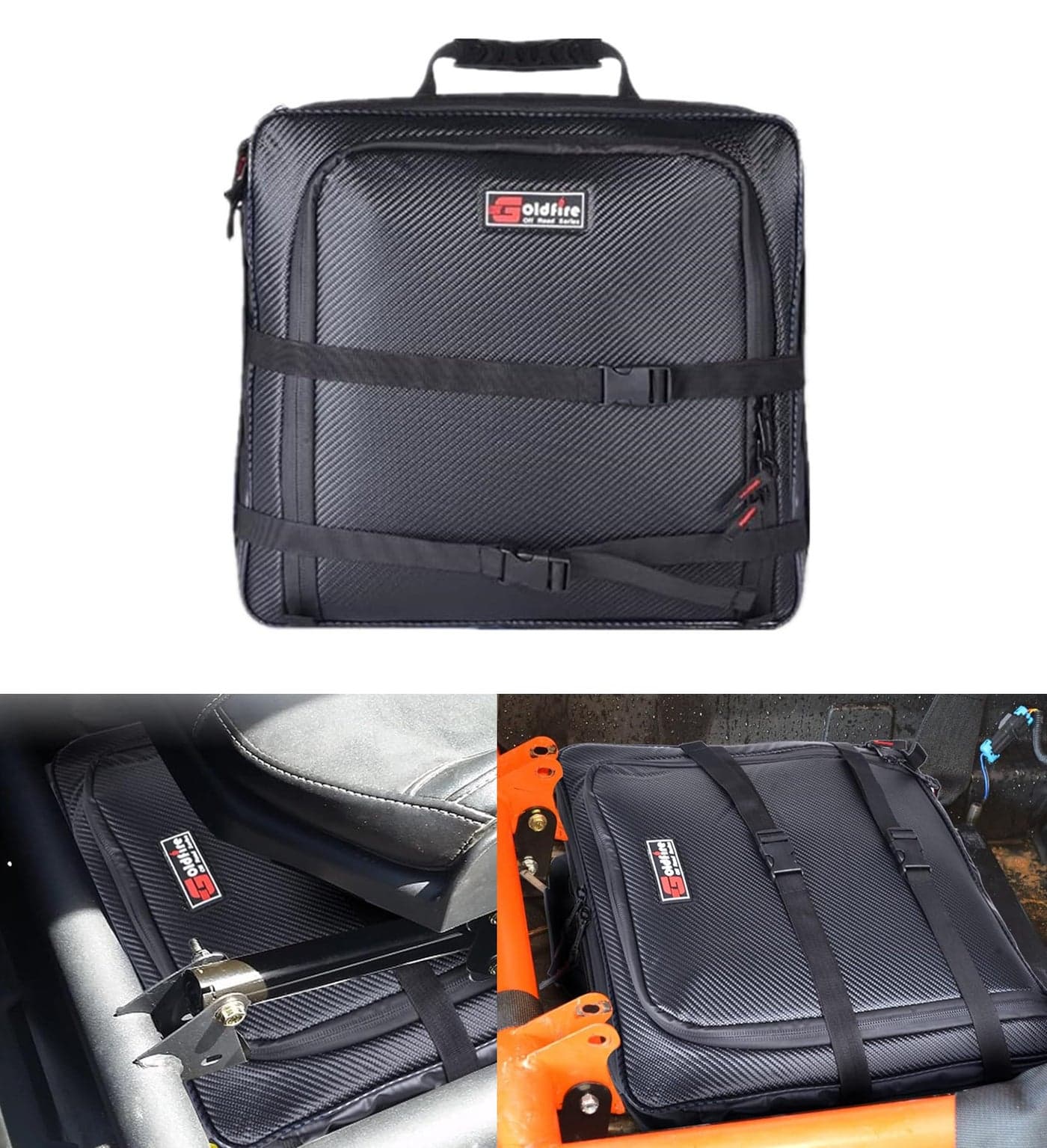 Goldfire Storage Bags Center Under Seat Gear Bag Tool Orangizers for CanAm Maverick X3 20172025 Maverick X3 Accessories Part715004277 Black