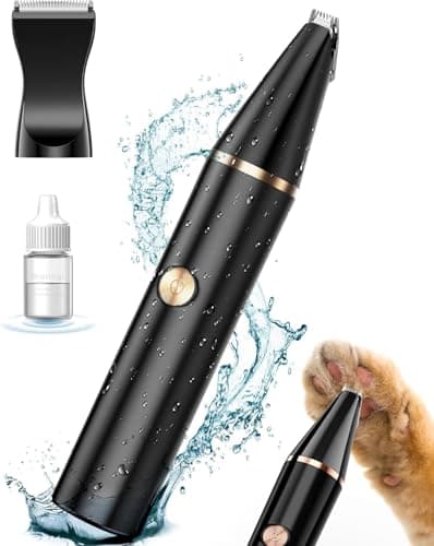 oneisall 2 Speed Cat Clippers with Double Blades Rechargeable Cordless Small Cat Paw Trimmer Low Noise for Trimming Dogs Hair Around Paws Eyes Ears Face Rump Black