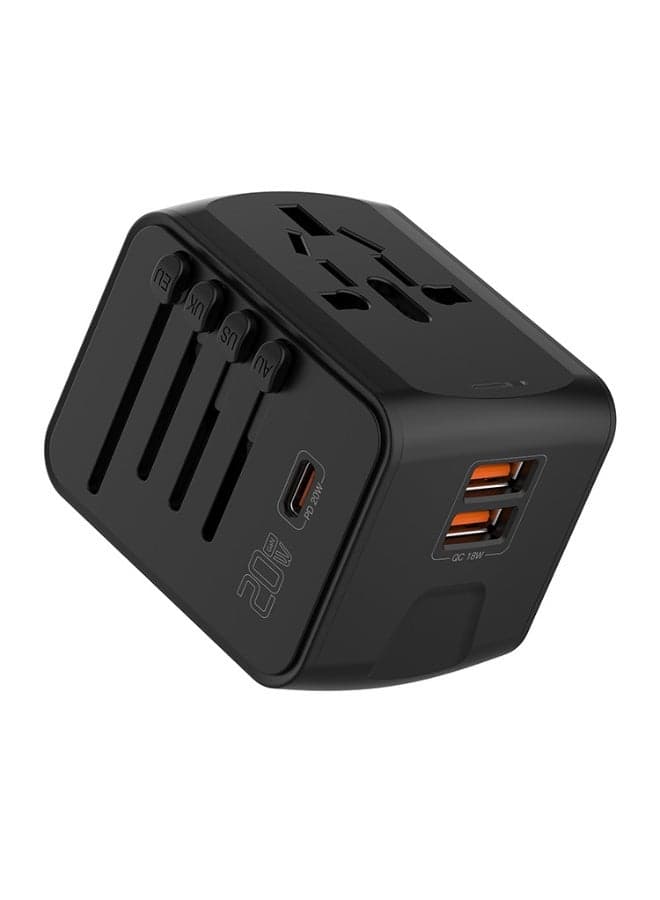 Multi-Function Travel Charger Plug Adapter - 199 Power Adapter with PD 20W and QC3.0 Technology