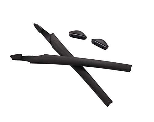 NicelyFit Temple Ear Socks with Nose Pads for Oakley Crosslink Glass Frames OX8027 OX8029 OX8030 OX8031 etc (Black)