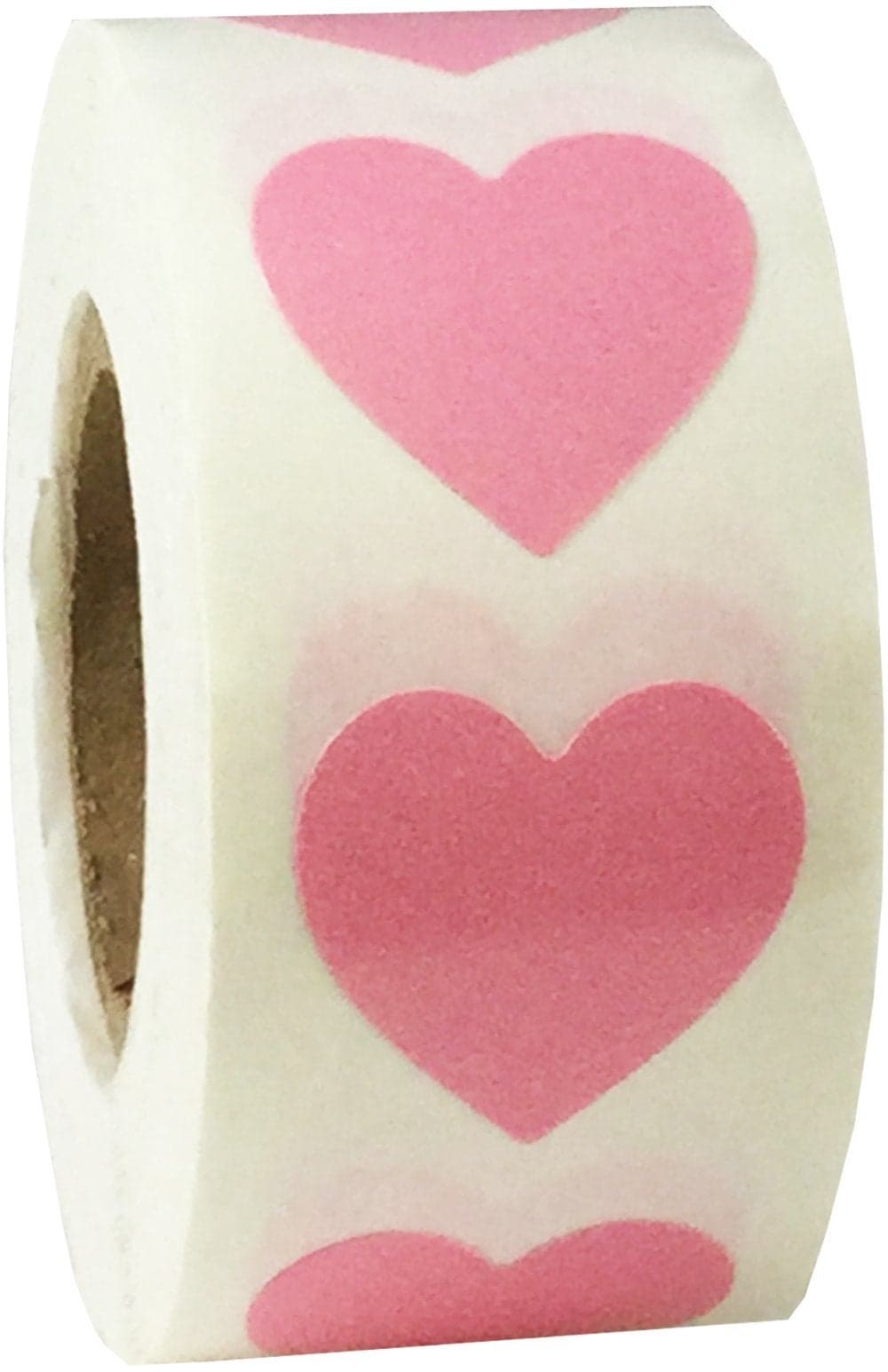 Pink Heart Stickers Valentine's Day Crafting Scrapbooking 0.75 Inch 500 Adhesive Stickers