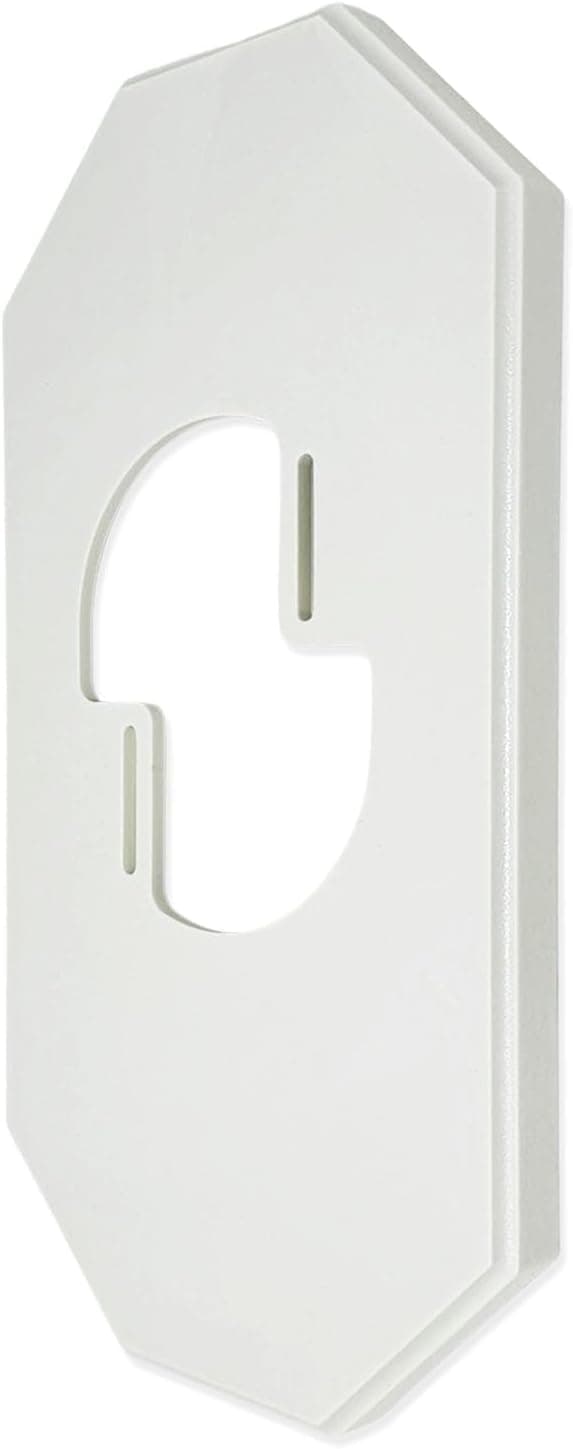 iMBAPrice IMBA8100LP1 White Vinyl Mega Siding Plate Cover Trade Size 1312 x 712 for Existing Octagonal PVC Siding Block with Builtin Electrical Box 1Pack