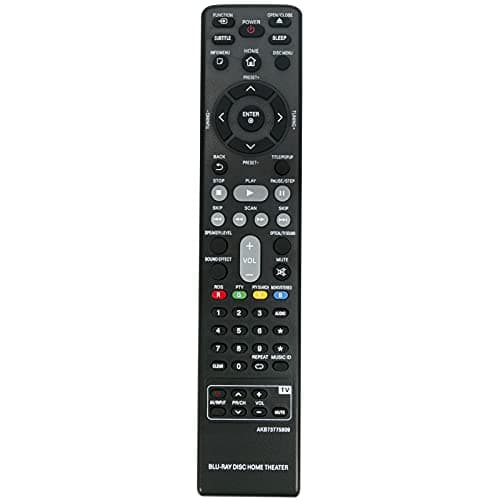 Allimity AKB73775809 Remote Control Replacement for LG 3D Smart Blu-ray DVD Home Cinema System BH6220S BH6320H BH6420P BH6520T BH6620P BH6620S BH6620T BH6720S BH6820SW BH6830SW S62D3-W S62S1-S