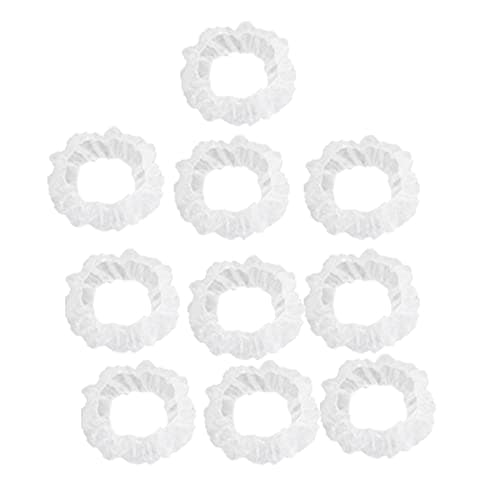 uxcell 10 Pcs Clear White Plastic Disposable Steering Wheel Cover for Car