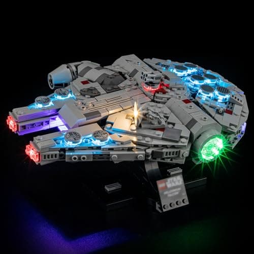 Mililier LED Light Kit for Lego 75375 Millennium Falcon Set Compatible with Lego 75375 Building Blocks ModelNot Include Blocks Set