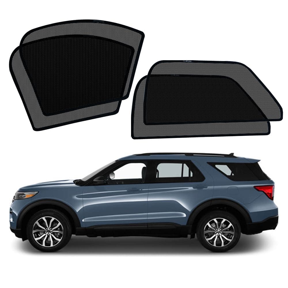 BWEN Window Shades Magnetic Car Side Window Sun Shade for Ford Explorer 20202024 Breathable Mesh Car Window Sun Blocker for Privacy and Sun Protection for Camping Automobile Windshield sunshades