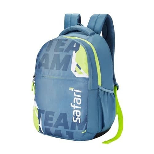 Safari Flip 32L Casual Printed Backpack, 2 compartments, Bottle holder, Front pocket, school bag for boys and girls, college bag, office bag, travel bag for men and women, Color- Marine