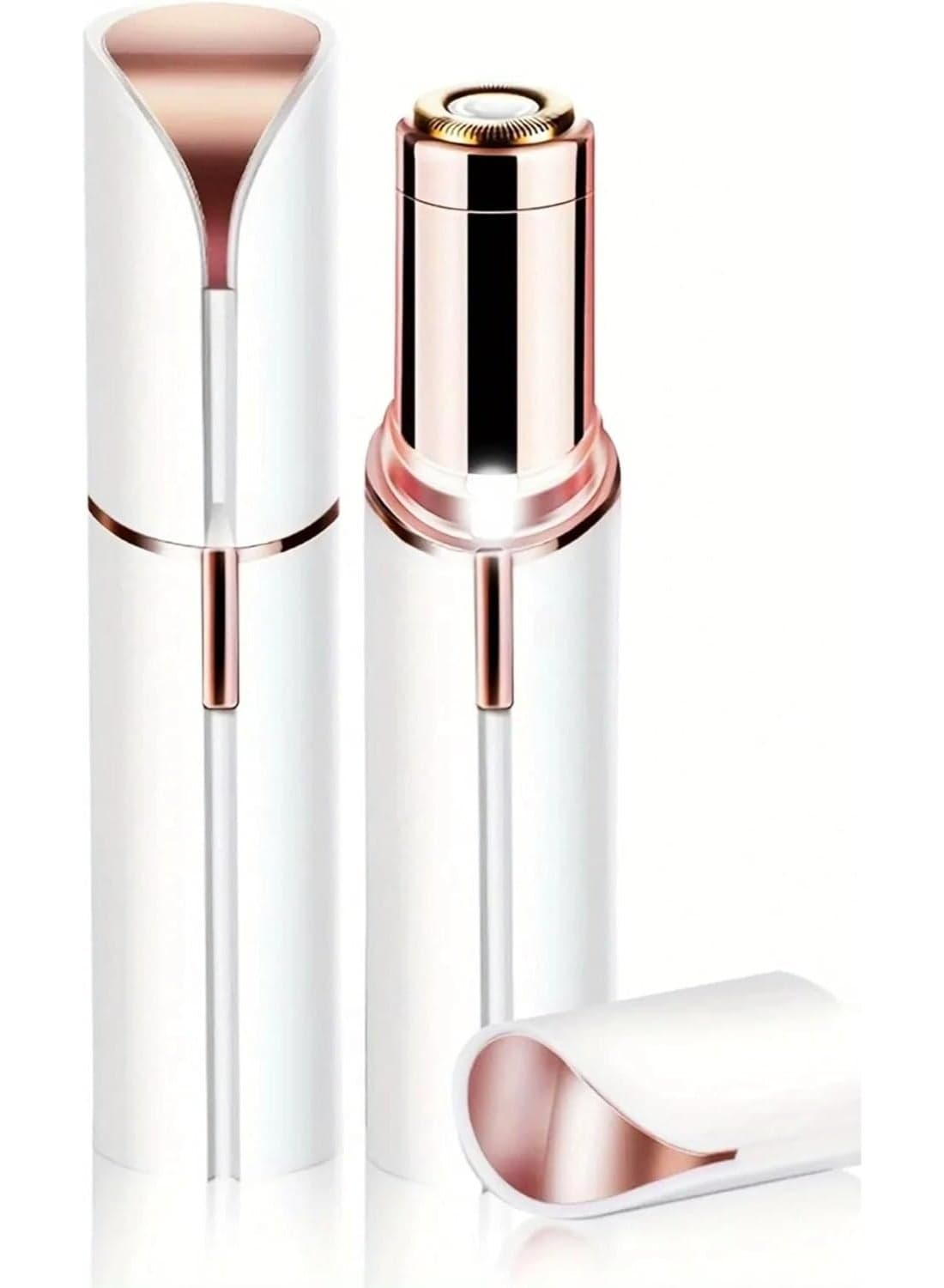 1-Piece Portable Lipstick-Shaped Electric Hair Remover For Women Painless And Effective Facial Hair Removal - Battery Not Included