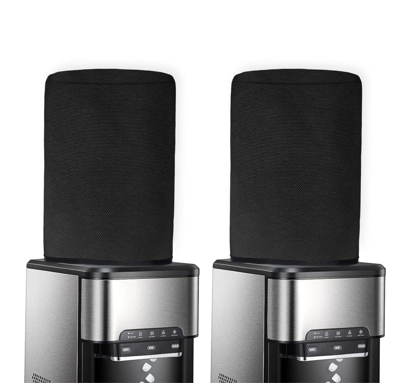 Cranique 20 ltr / litre Water Dispenser Bottle Jar Cover (Black Pack of 2)