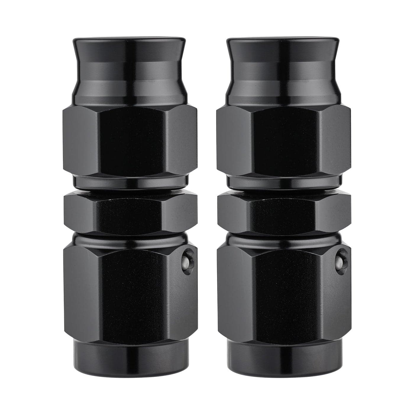 EVIL ENERGY 3AN PTFE Hose End Fitting Straight Black for PTFE Hose Only 2PCS