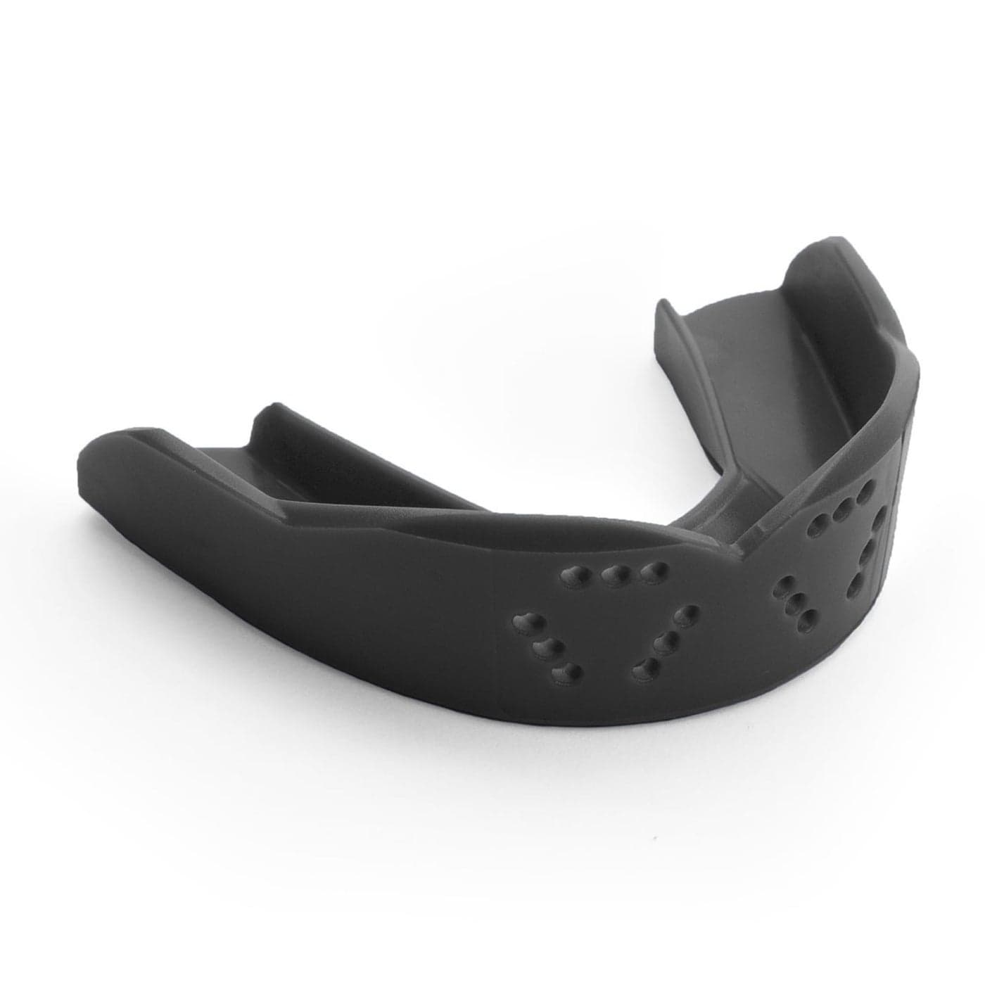 SISU 3D Mouthguard, Charcoal Black - 2.0mm Thin - for Athletes Over 5’ Tall - Pre-Formed for Custom-Molded Fit - Remoldable Up to 20 Times - Non Toxic