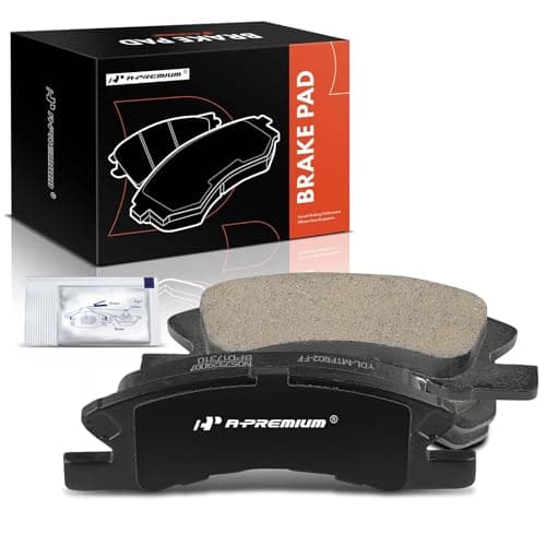 A-Premium Front Ceramic Disc Brake Pads Set Compatible with Mitsubishi Mirage 2014-2015/2017-2020, Mirage G4 2017-2020, 1.2L, 4 Pcs