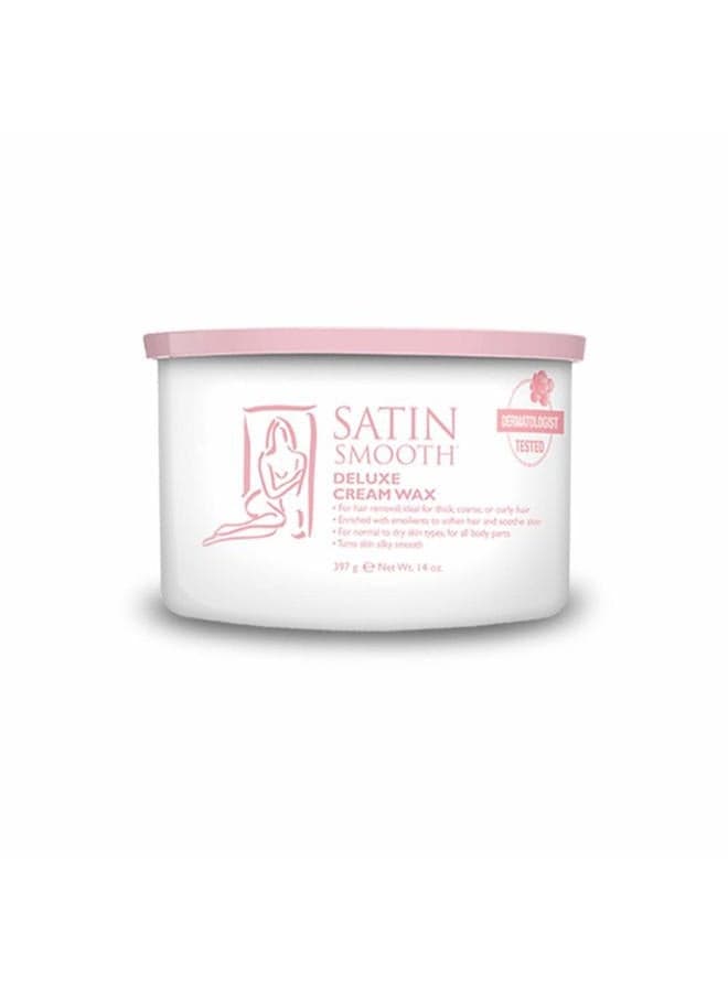 Satin Smooth Deluxe Cream Hair Removal Wax 14oz.