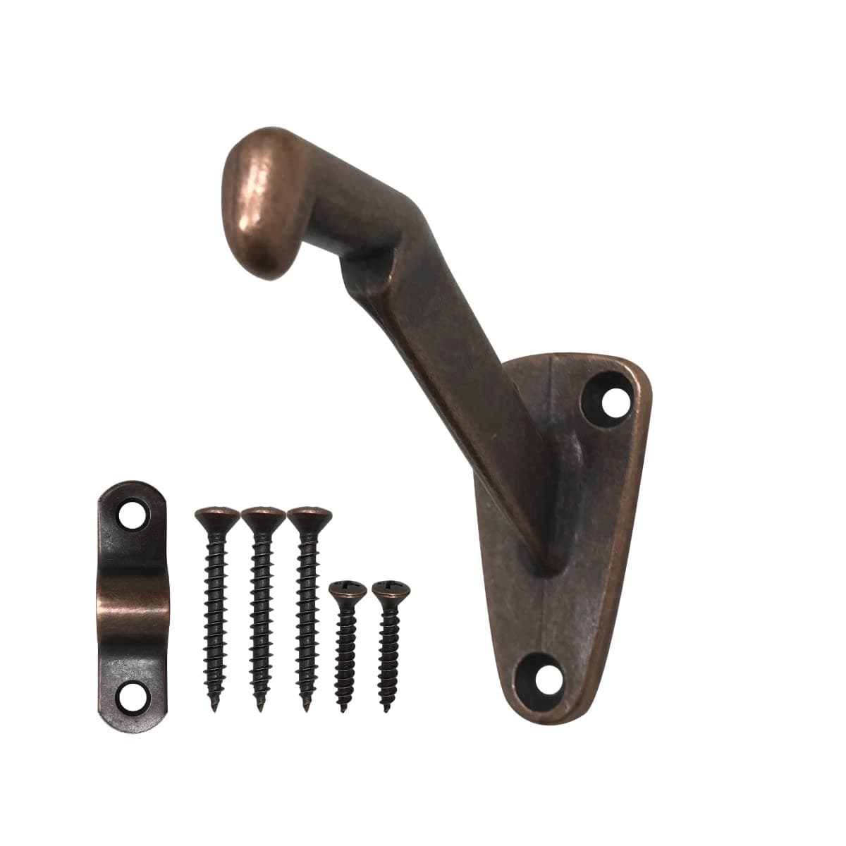 Handrail Bracket Heavy Duty Wall Mounted Antique Bronze V Style 3 Pack HOWTOOL