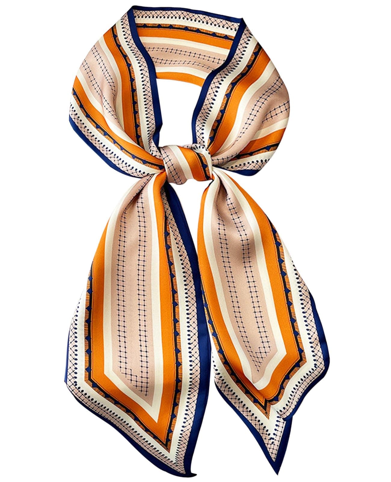 Hioyiwse Head Scarf Hair Neck Scarves For Women Purse Bag Scarfs For Handbags Silky Long Thin Satin Headscarf Fashion Lightweight 59 * 5.9inch B20