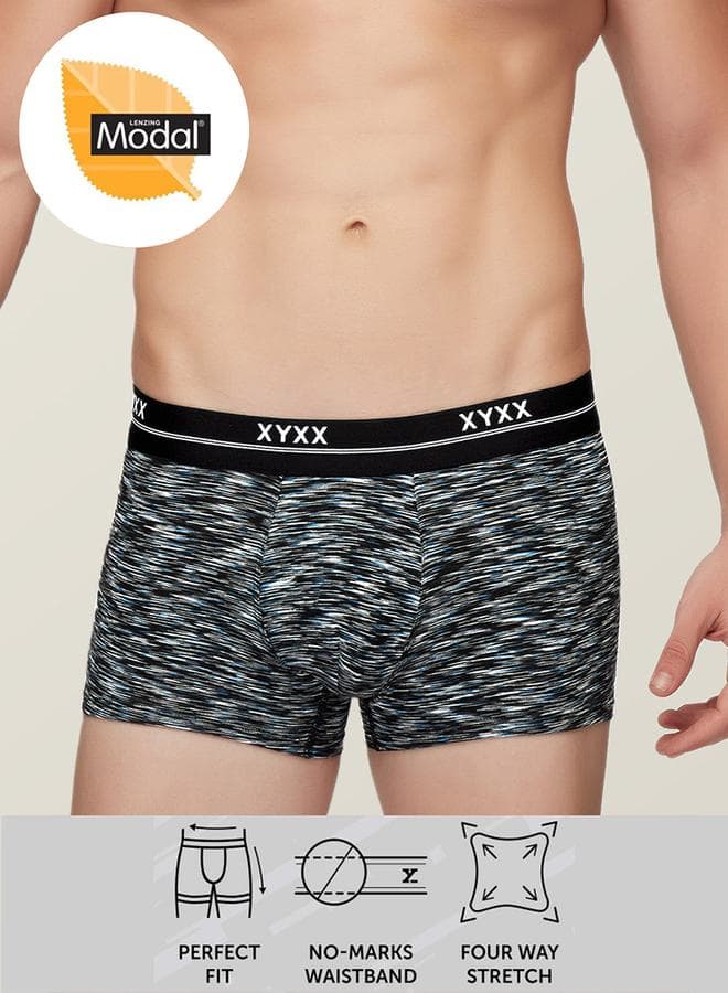Modal Stretch Cross Dyed Trunks with Branded Elastic