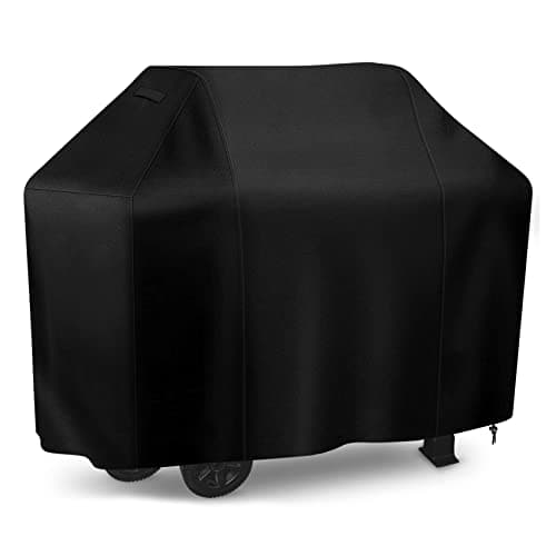 iCOVER Grill Cover, 65 inch BBQ Grill Cover for Outdoor Grill, Anti-UV & Fade Resistant Gas Grill Cover, Waterproof Barbecue Grill Covers for Weber, Char-Broil, Nexgrill and More, Black