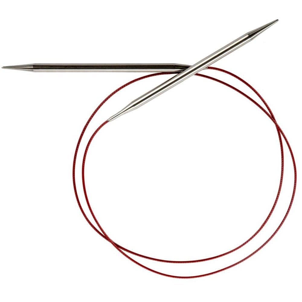 ChiaoGoo Red Lace Circular 40 inch 102cm Stainless Steel Knitting Needle Size US 5 375mm 70405