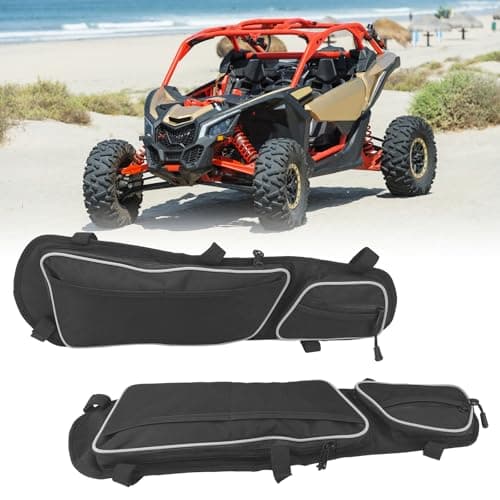 ZAMLIE X3 Door Bags, Front Door Storage Bag With Removable Knee Pads Wear Resistant Zippers For Can Am Maverick X3 MAX Turbo R X DS RS RR XMR XRC for 2017-2025 Storage Side Door Tool Bags, Pack of 2